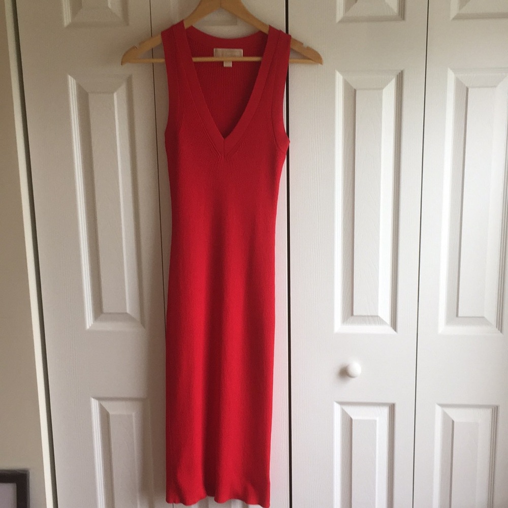 Michael Kors ribbed sweater dress